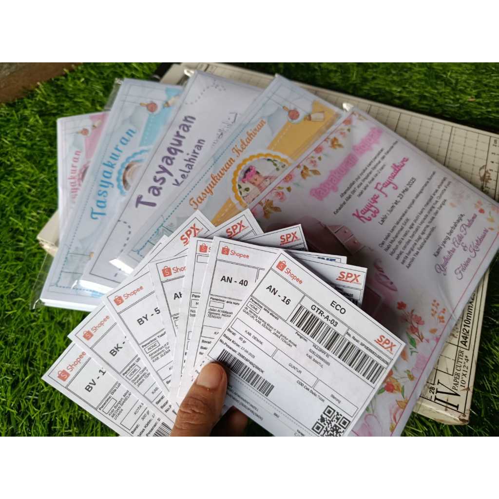 Kartu Tasyakuran Mengenang Wafat  40 hari/100 hari/1000 hari / Tahlil