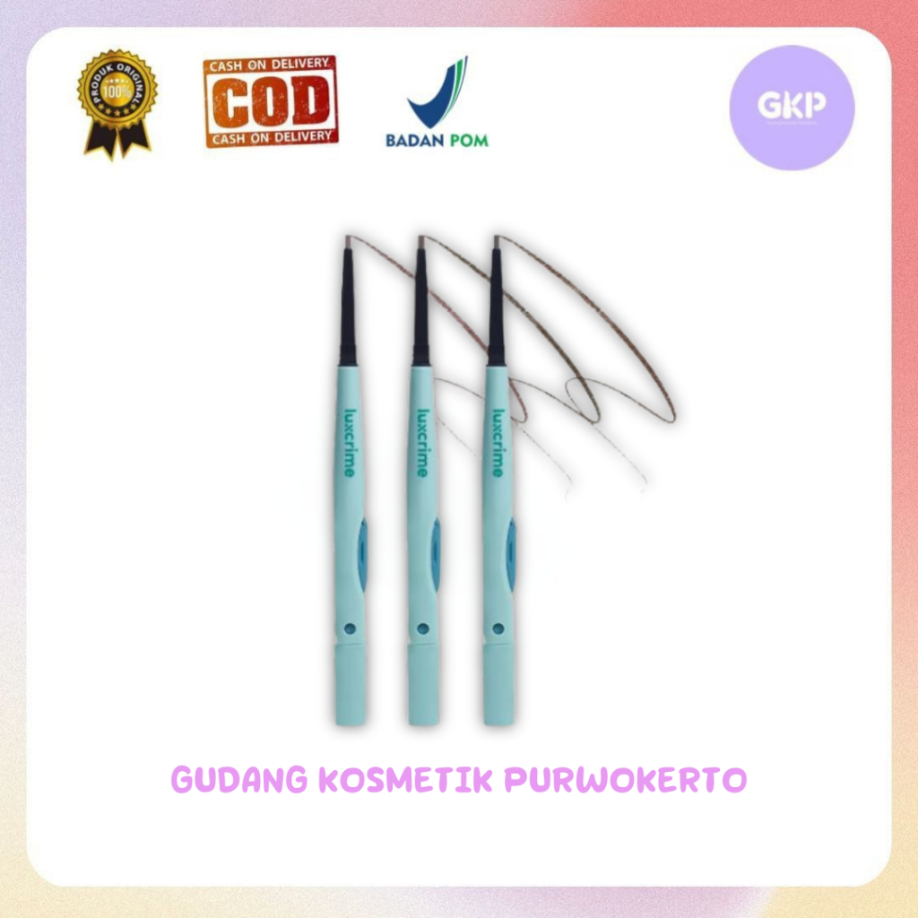 Luxcrime Triple Action Micro Brow Definer - Pensil Alis