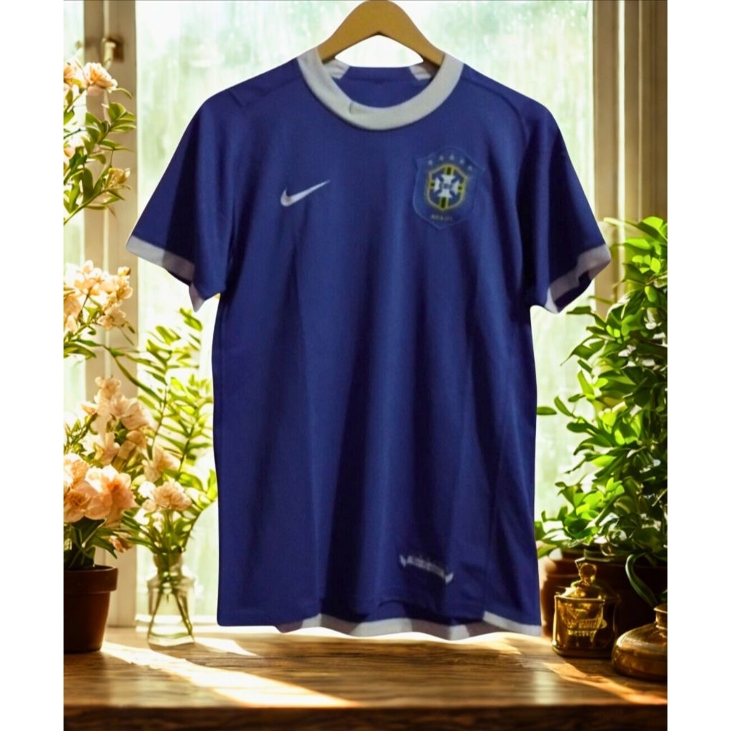Jersey Retro Timnas Brazil Away 2006 Original