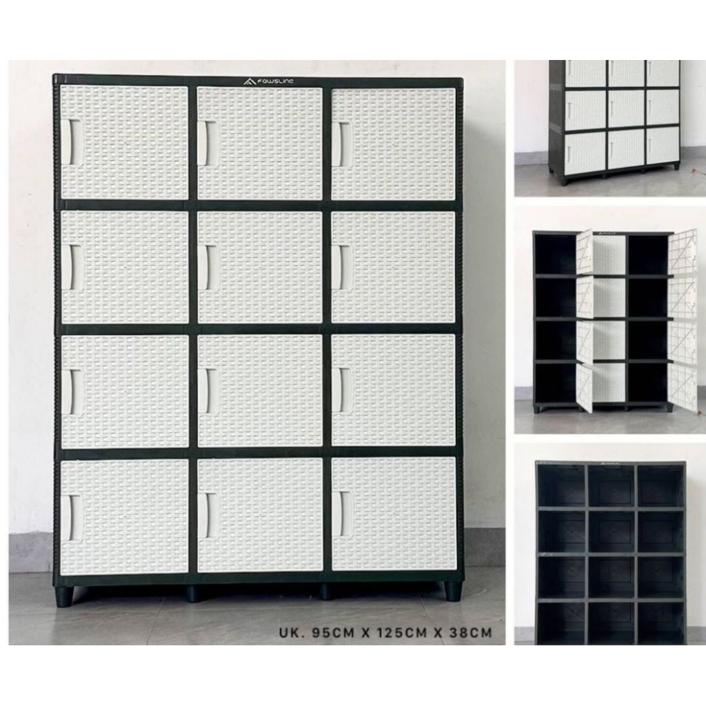 Lemari Plastik 12 kotak tebal PONTIANAK