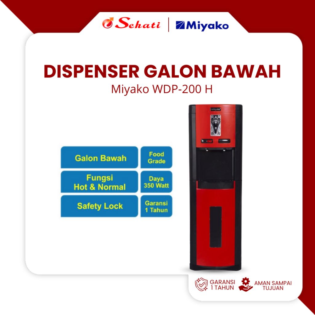 MIYAKO/DISPENSER/DISPENSER GALON BAWAH/DISPENSER MIYAKO/WDP 200H