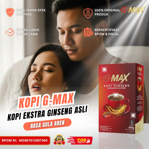 

G-MAX Kopi Gingseng Stamina Pria Original BPOM