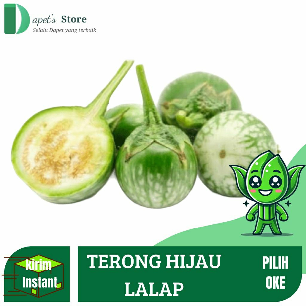 

Terong Lalap Hijauh Fresh Terong Lalap Segar - Dapet'S Store