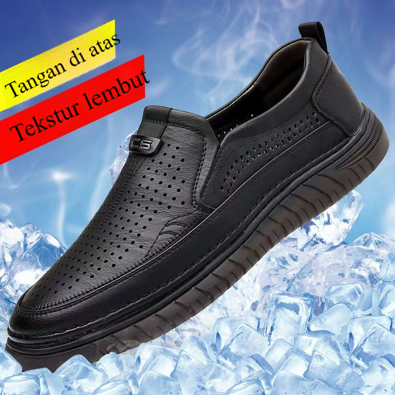 Sepatu Kulit Hitam Pria Sepatu Kulit Kerja Formal Sepatu Kulit Sekolah Sepatu Siswa Sekolah Sepatu S