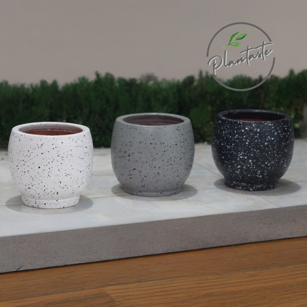 Pot Gerabah Tanah Liat Jugy Series | D15 T15 | Pot Gerabah Tanah Liat Finishing Doff | Plantaste
