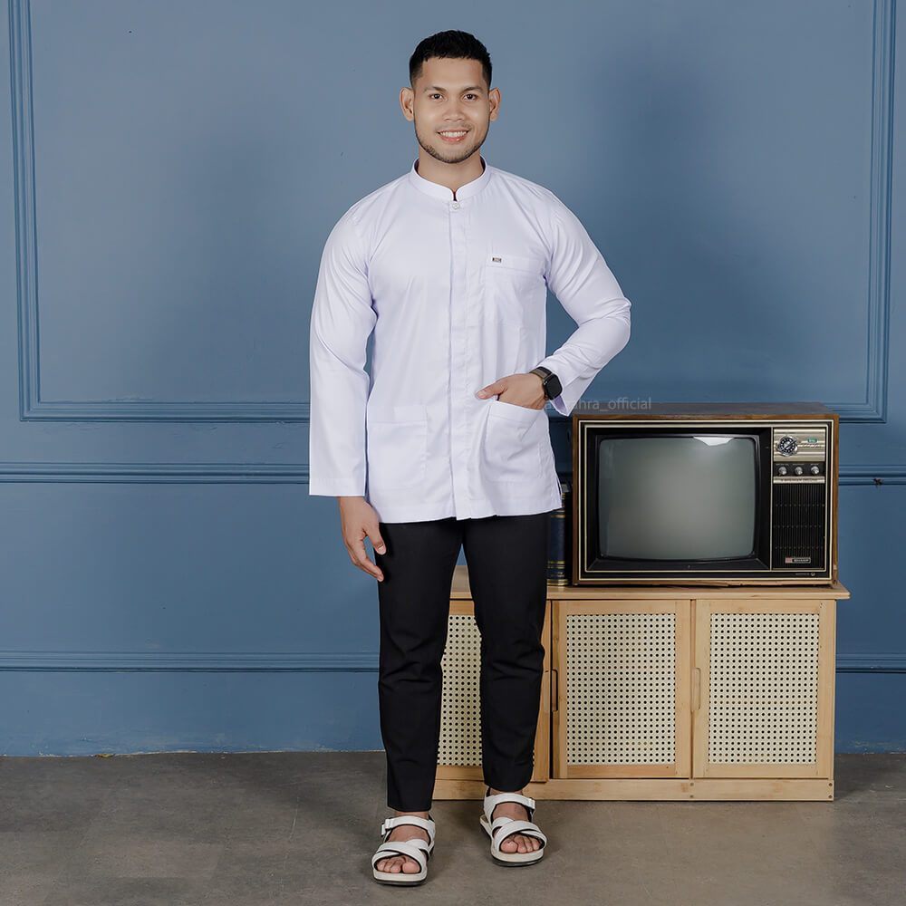 AL ZAHRA Koko Putih Polos AZ-2194 A