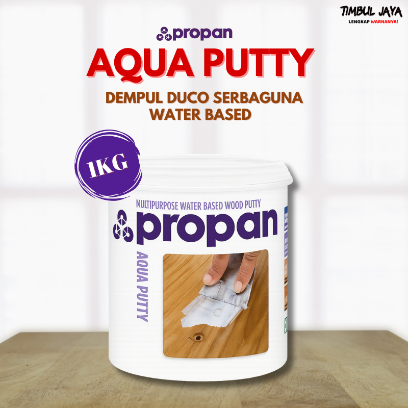 Propan Aqua Wood Putty 1Kg / Dempul Kayu Putih Duco Propan / Dempul Kayu Waterbased