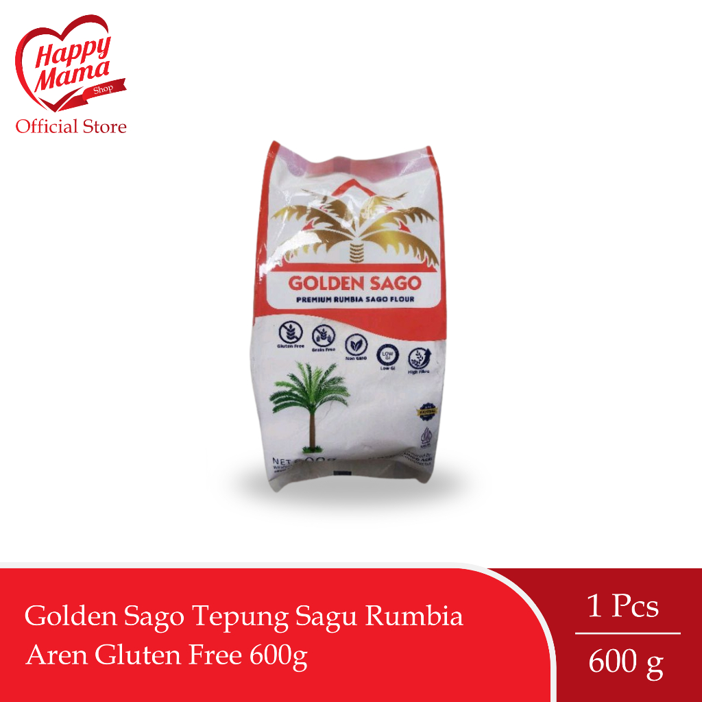 

Golden Sago Tepung Pati Sagu Rumbia (Sagu Aren) Gluten Free 600g