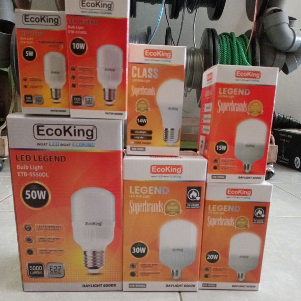 lampu ecoking 5w,10w,14w,15w,20w,30w,50w