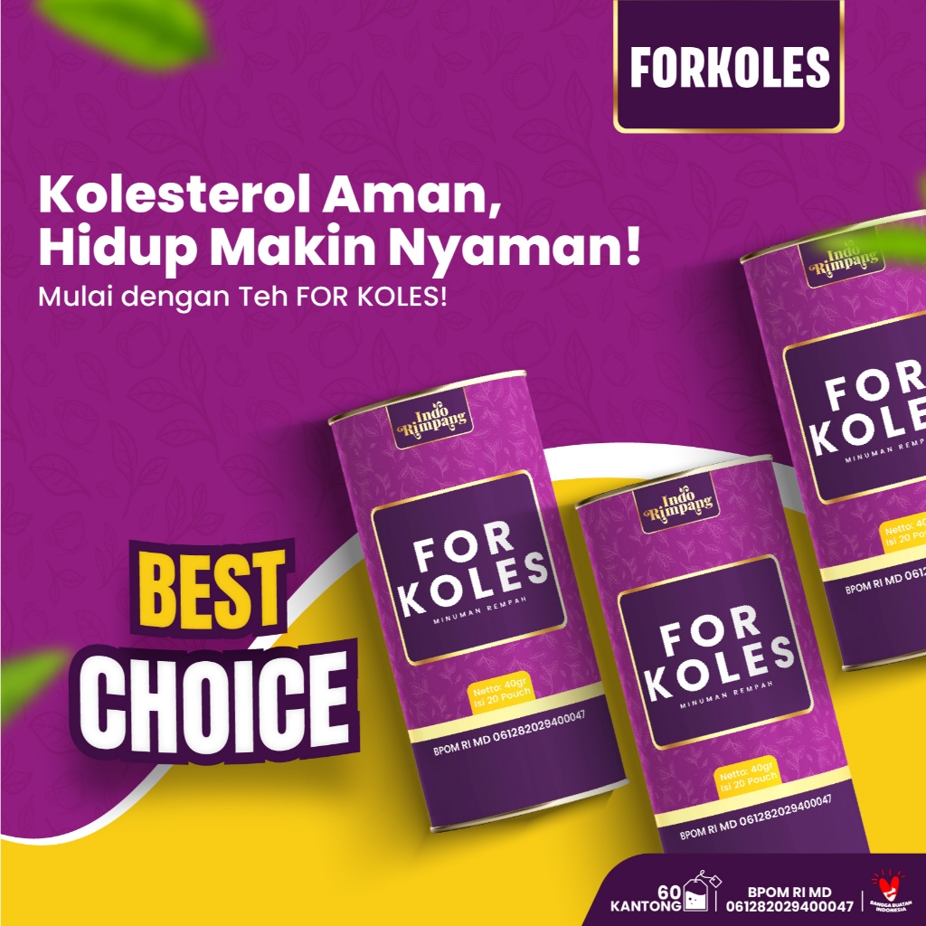 

Teh Celup For Koles Minuman Rempah Alami Obat Kolesterol Menjaga Tekanan Darah Isi 20 Kantong Teh