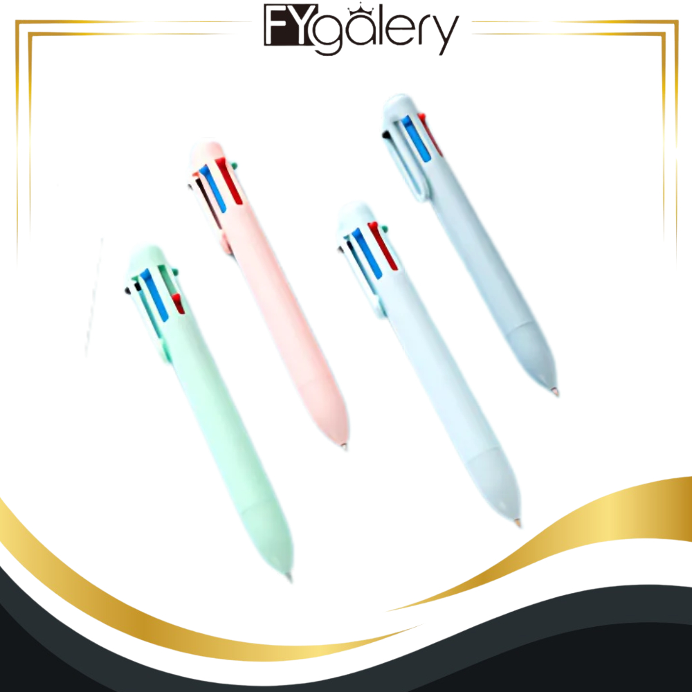 

FYgalery Pulpen Warna Mekanik Pastel Color / 6 In 1 Warna Pulpen Multicolor / Pulpen Warna Warni / Pulpen Sekolah Multicolor Y3438