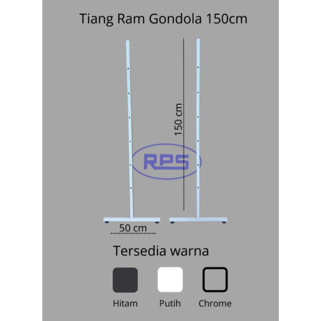 Tiang Rak mundo kaki ram 1set