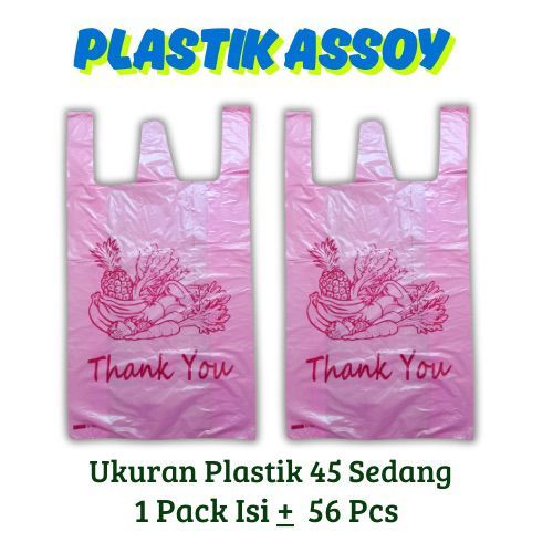 Plastik Assoy Thank You Laundry Ukuran 45 Besar – Kantong Plastik Laundry Berat 1 Kg