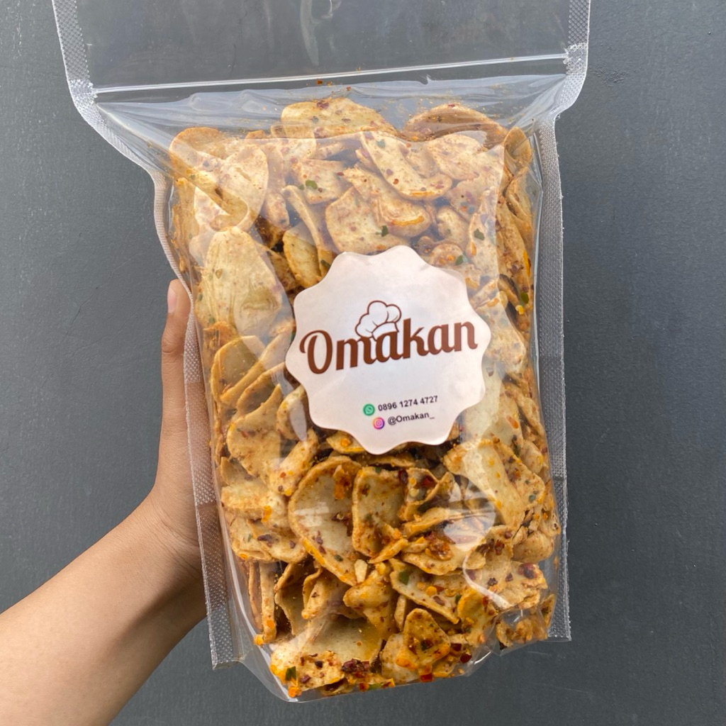 

Keripik Basreng Tipis Bumbu Seblak Melimpah | Cemilan Pedas | Basreng