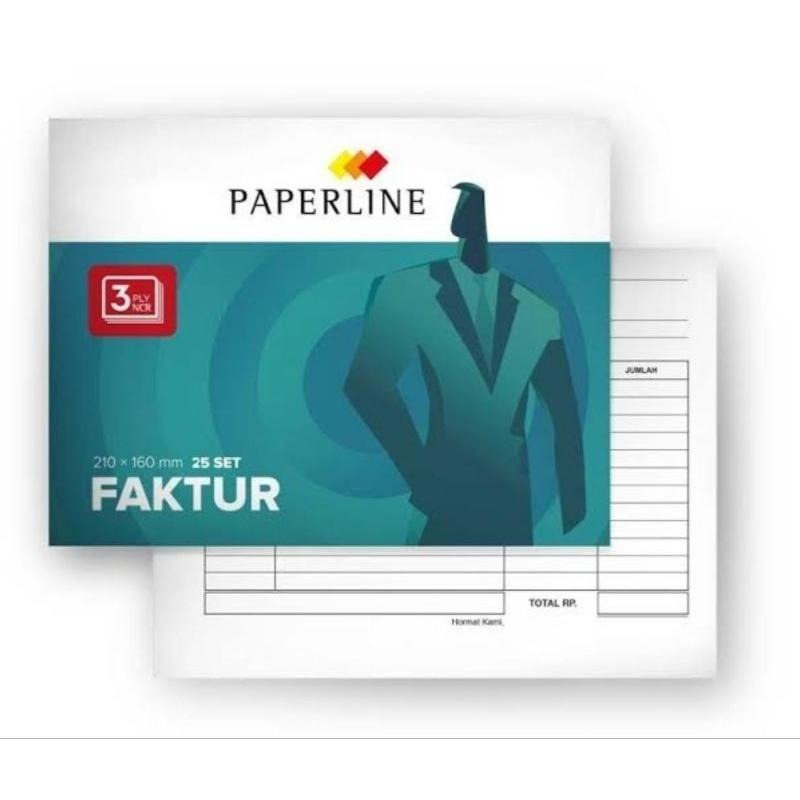 

1 pack (10 buku) nota faktur paperline 3ply 25 set