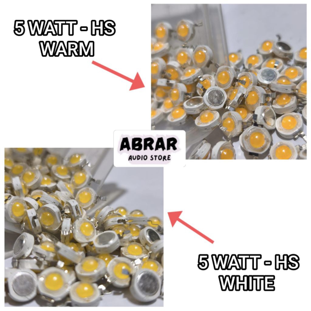 HPL LED 5 WATT WARM WHITE 3000 - 4500k TANPA HS