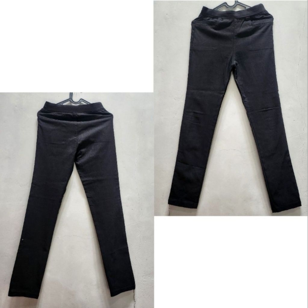 jegging tebal hitam / navy