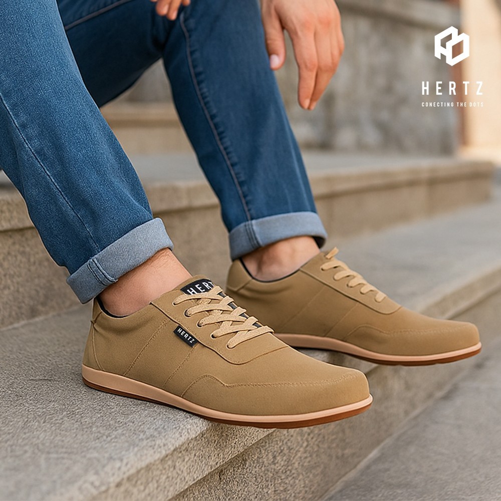 Hertz - Sepatu Sneakers Pria H 4791 Brand Hertz Sepatu Casual Pria Hangout Kuliah Kerja Berkualitas 