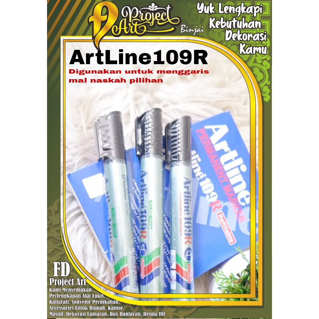 Art Line 109R spidolnya anak kaligrafi Naskah.