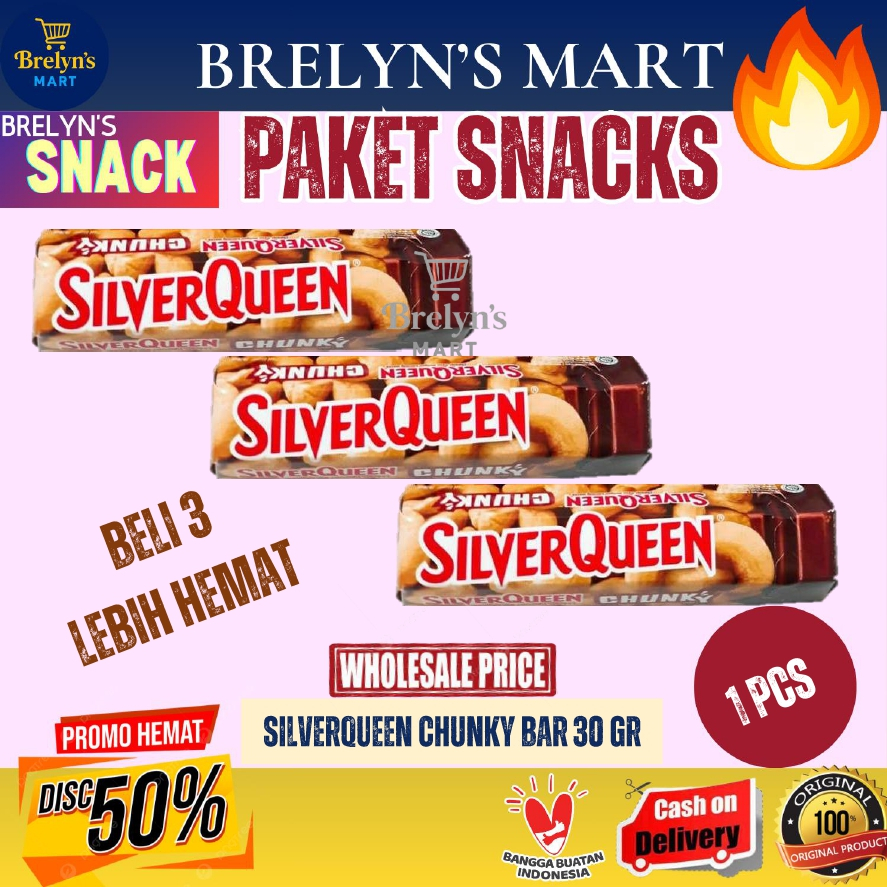 

(Termurah) Silverqueen Chunky Bar Beli 3 Lebih Hemat
