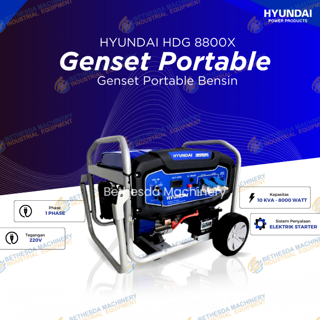 Genset HYUNDAI / Portable generator 10 KVA 8000 watt