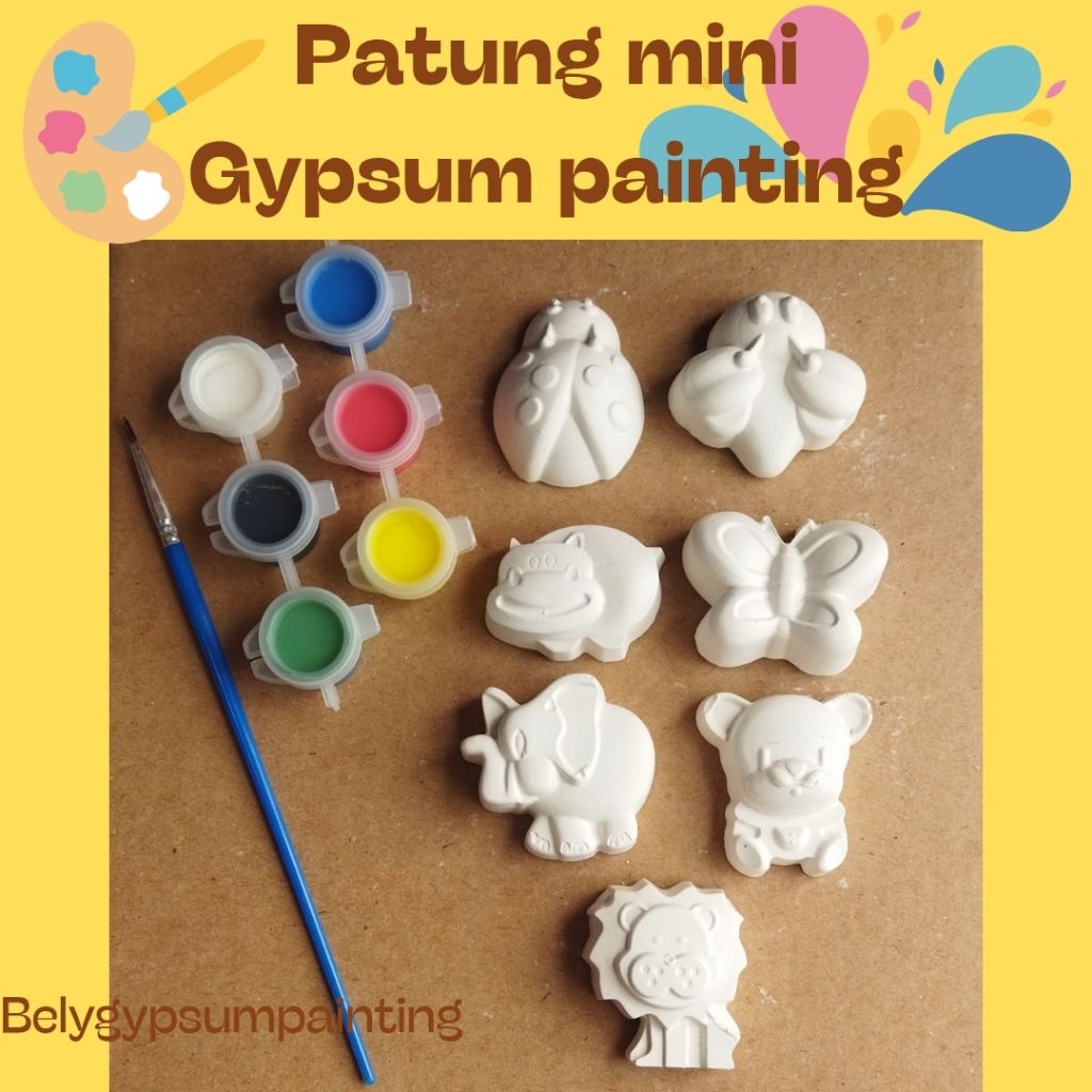 

SET PATUNG LUKIS MINI ANIMAL |GYPSUM PAINTING