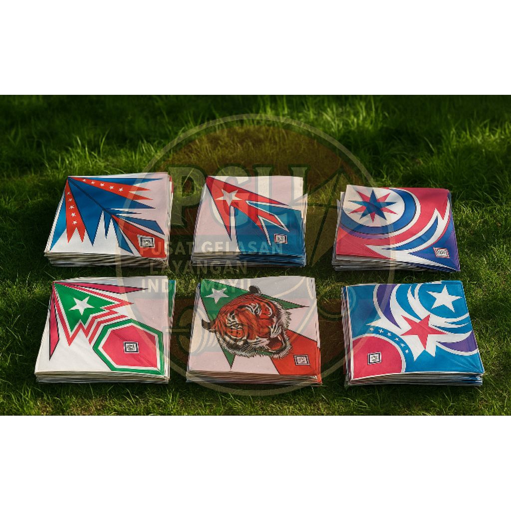 Layangan 50 Pcs Sablon Murah