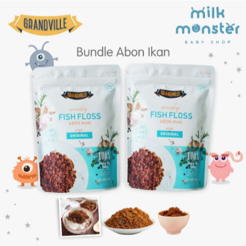 

[BUY 1 GET 1 FREE] Grandville Abon Ikan Crunchy Original / Abon Ikan