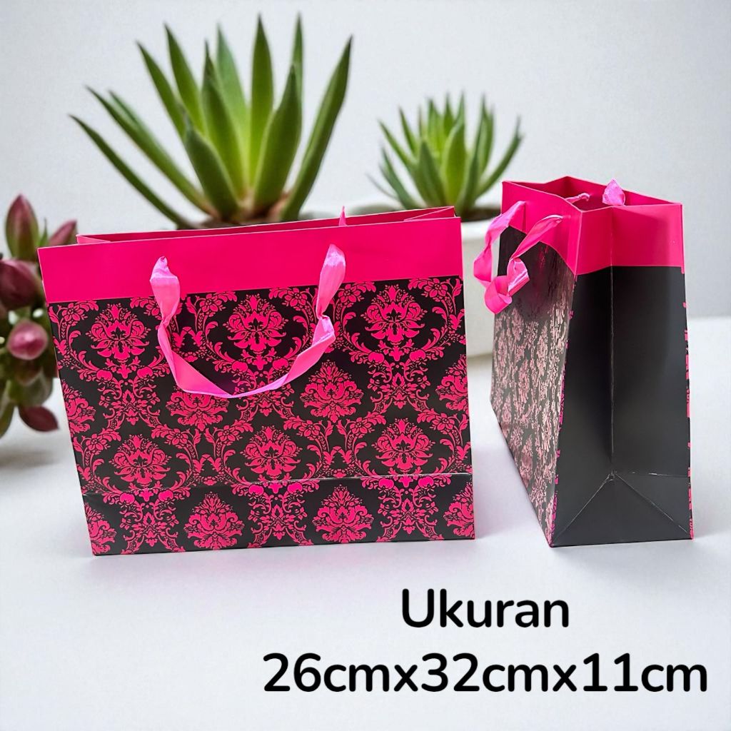 

TERMURAH Premium Paperbag Merah Maroon / Tas Kado Wedding / Kantong Tenteng Untuk Hadiah Tas Gift