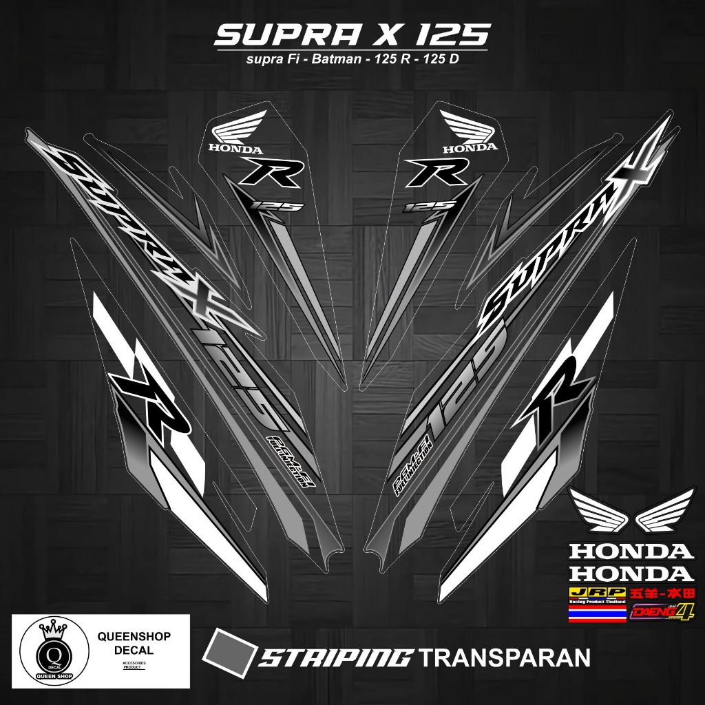 STRIPING TRANSPAN SUPRA X 125 FI MOTIF 09 / SUPRA X 125 FI / BATMAN / VARIASI-STRIPING HONDA SUPRA X