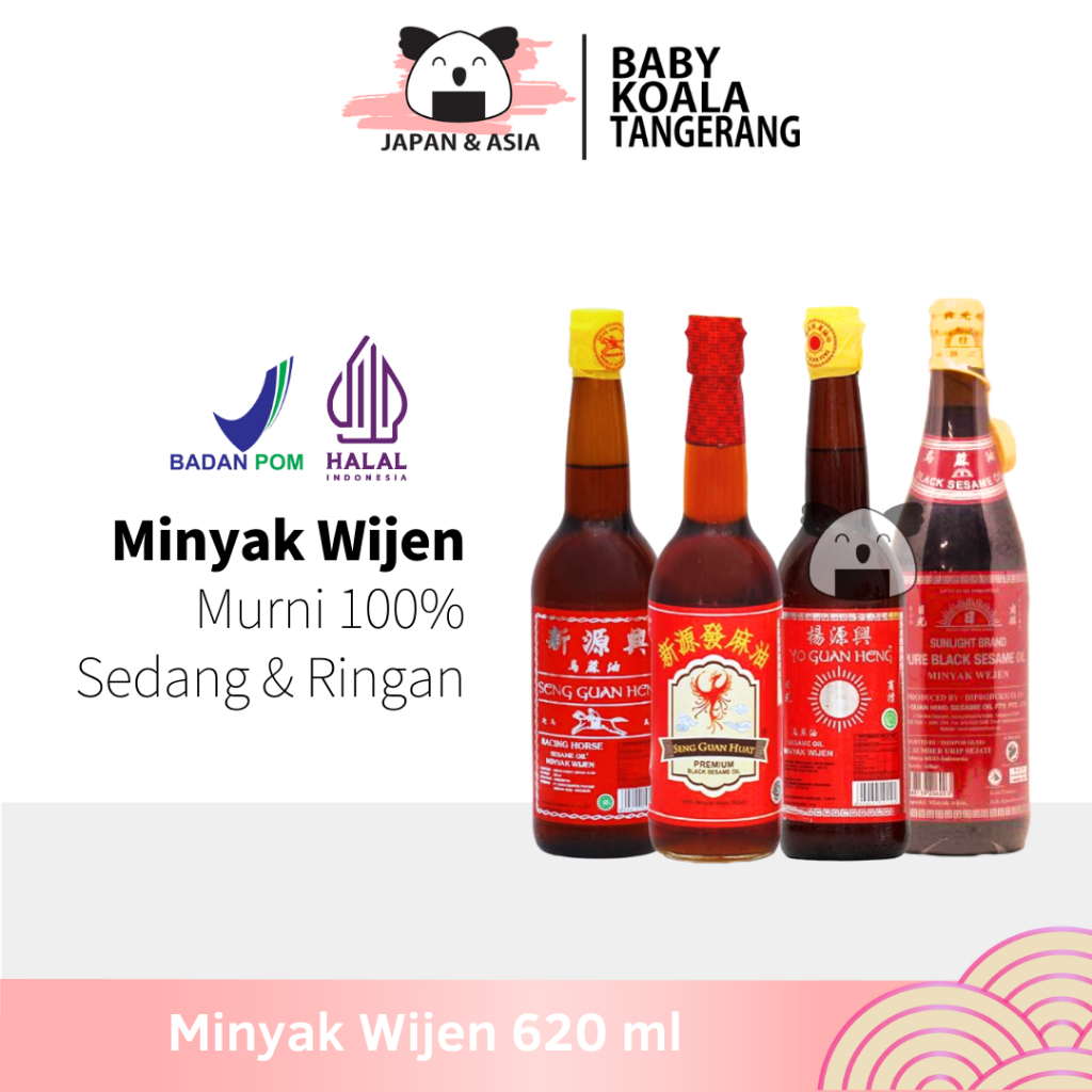 

MINYAK WIJEN Sesame Oil 620 ml Halal │ Matahari Kuda Poenix | Sunlight Brand Wijen Hitam -BKT