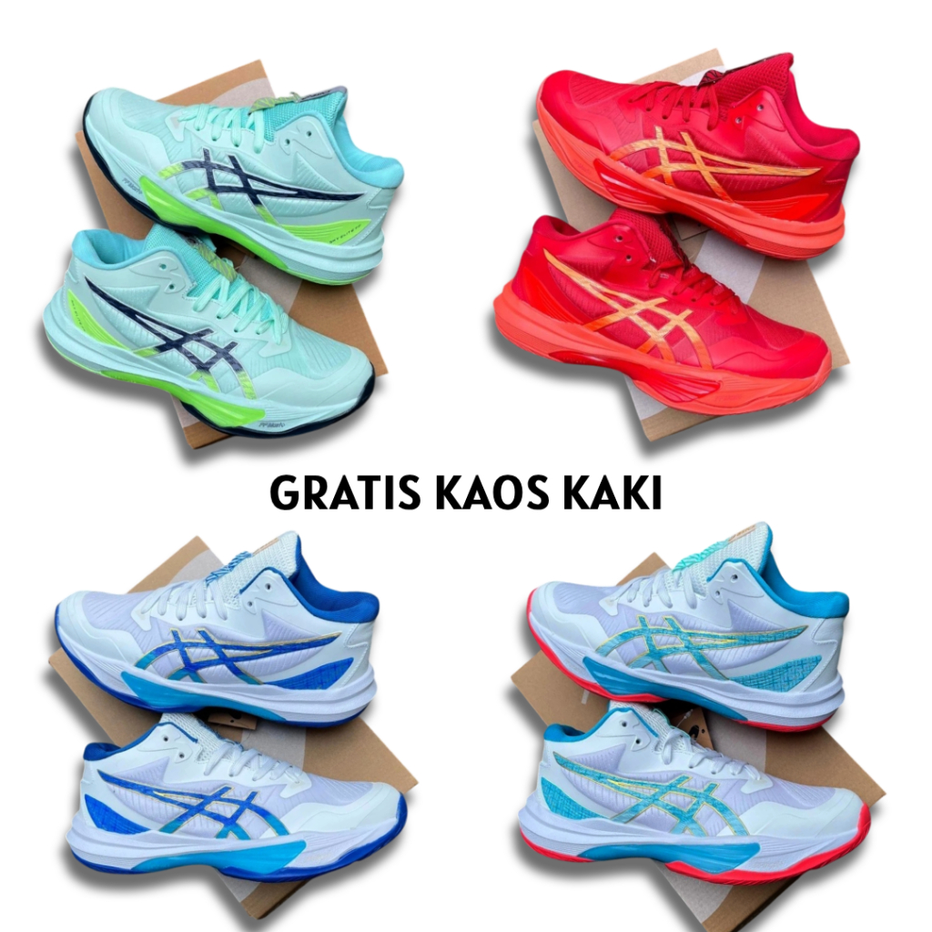 Sepatu Voli Wanita Model Sky Elitee ff 3 Ukuran 37 38 39 Grade Original Sepatu Voli Pria Wanita Mura
