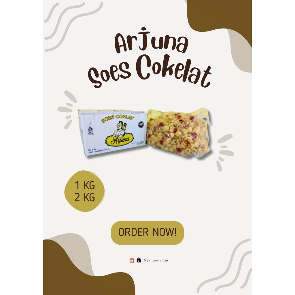 

Sus/Soes Kering Coklat | 1kg | 2kg | Arjuna | Cemilan | Snack