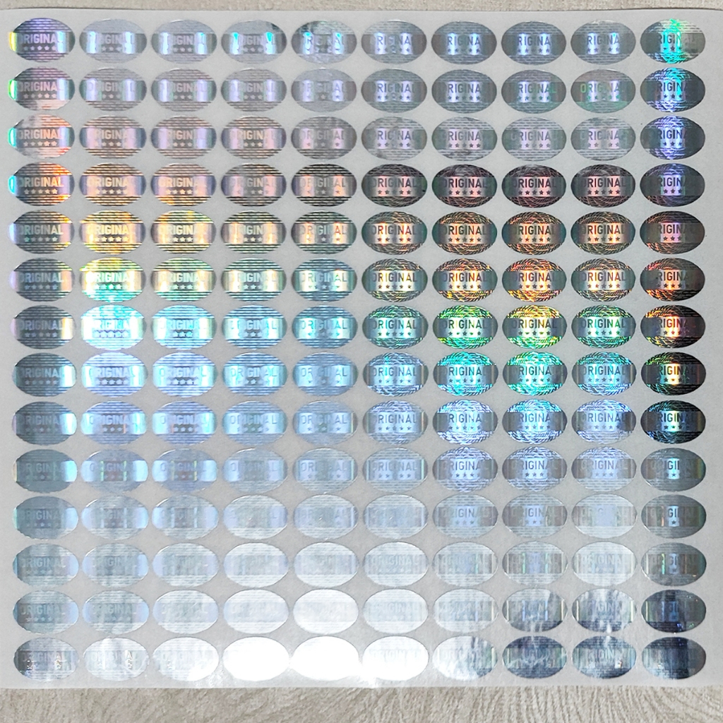 

Stiker Hologram Original bintang 5 SILVER