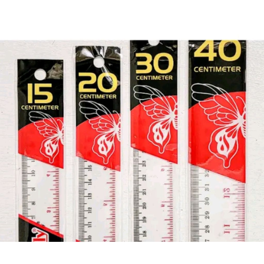 

Penggaris butterfly 15cm,20cm,30cm