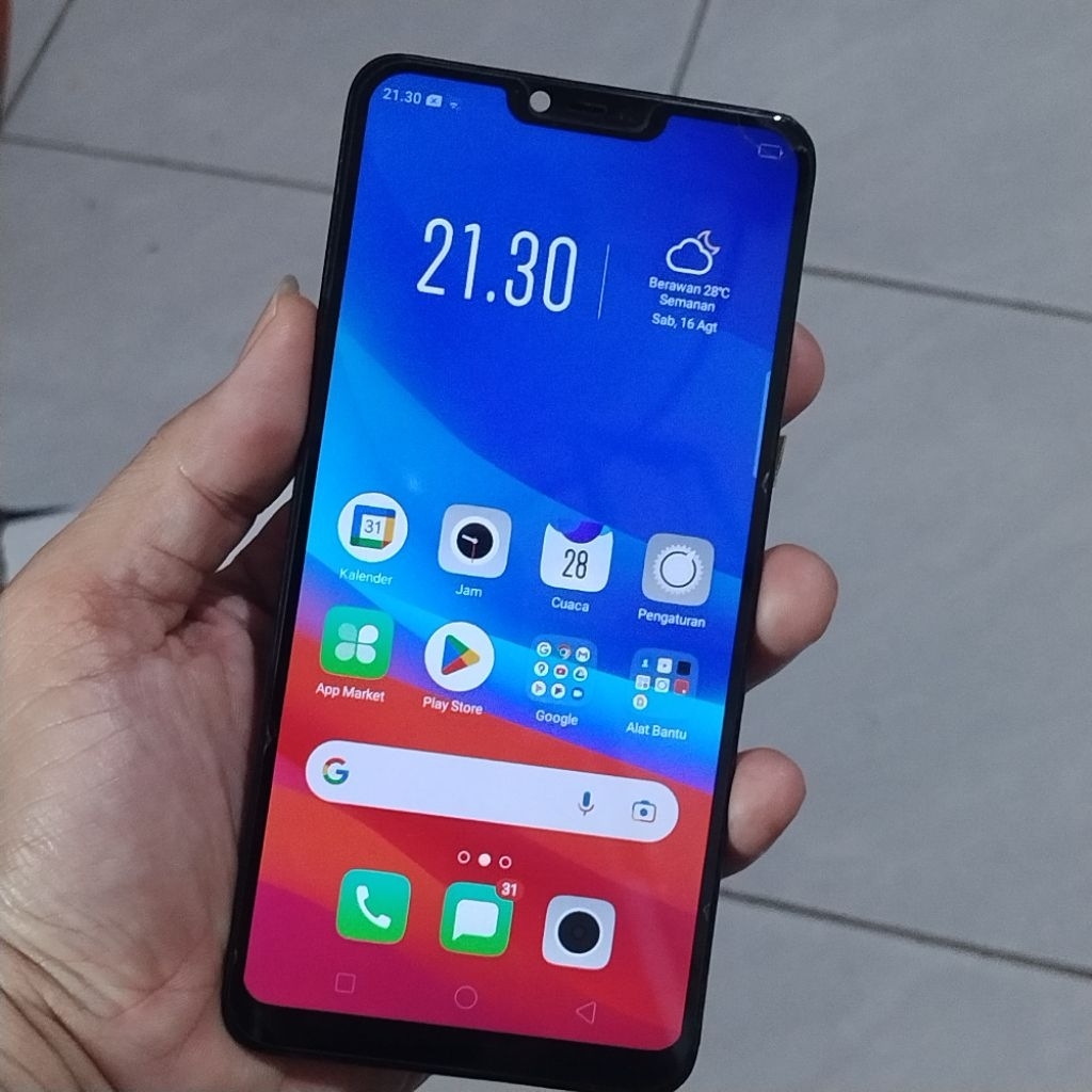 lcd Oppo a3s ORI copotan normal