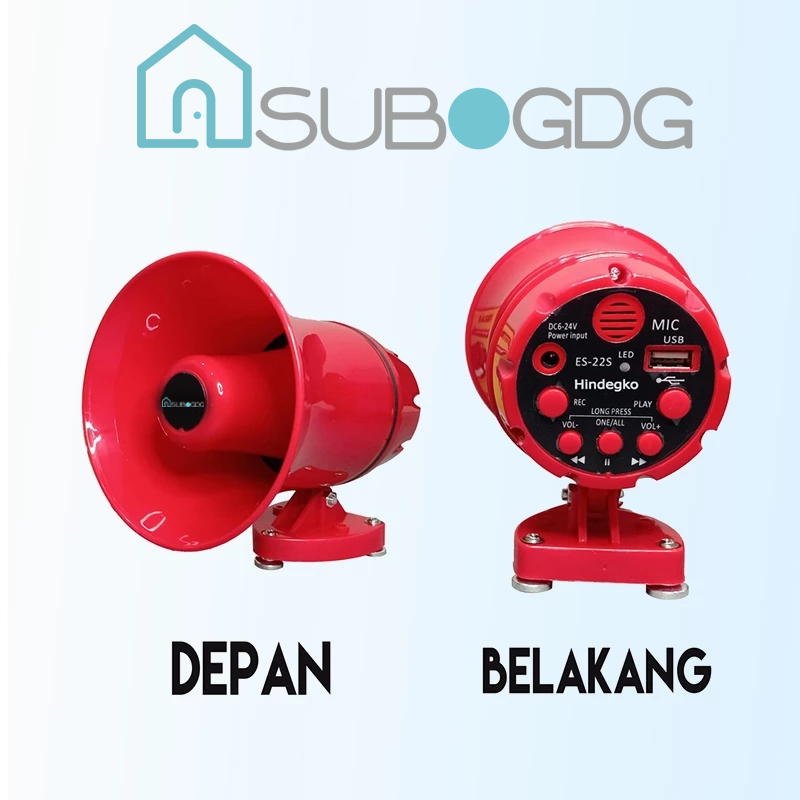SUBOGDG Toa Speaker Bluetooth speaker kecil Speaker Corong Sirine untuk motor mobil jualan keliling