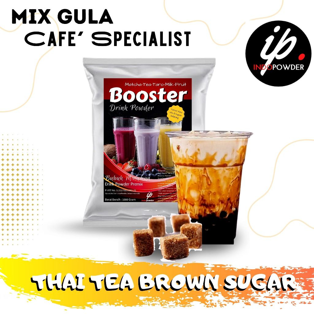 

Indopowder - Bubuk Minuman THAI TEA BROWN SUGAR 1Kg Untuk Cafe, Waralaba dan Usaha Minuman Kekinian