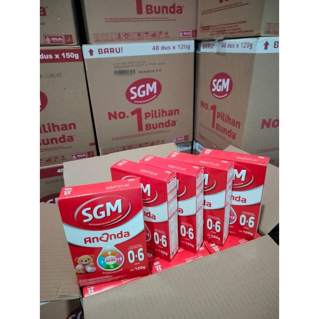 susu bayi sgm 5 - 10 PCS usia 0-6 bulan 120 gr gratis bubble wrap kardus