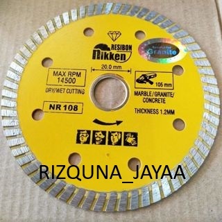 Diamond Wheel Nikken RESIBON Turbo/ Pisau Potong Granit Nikken RESIBON Turbo