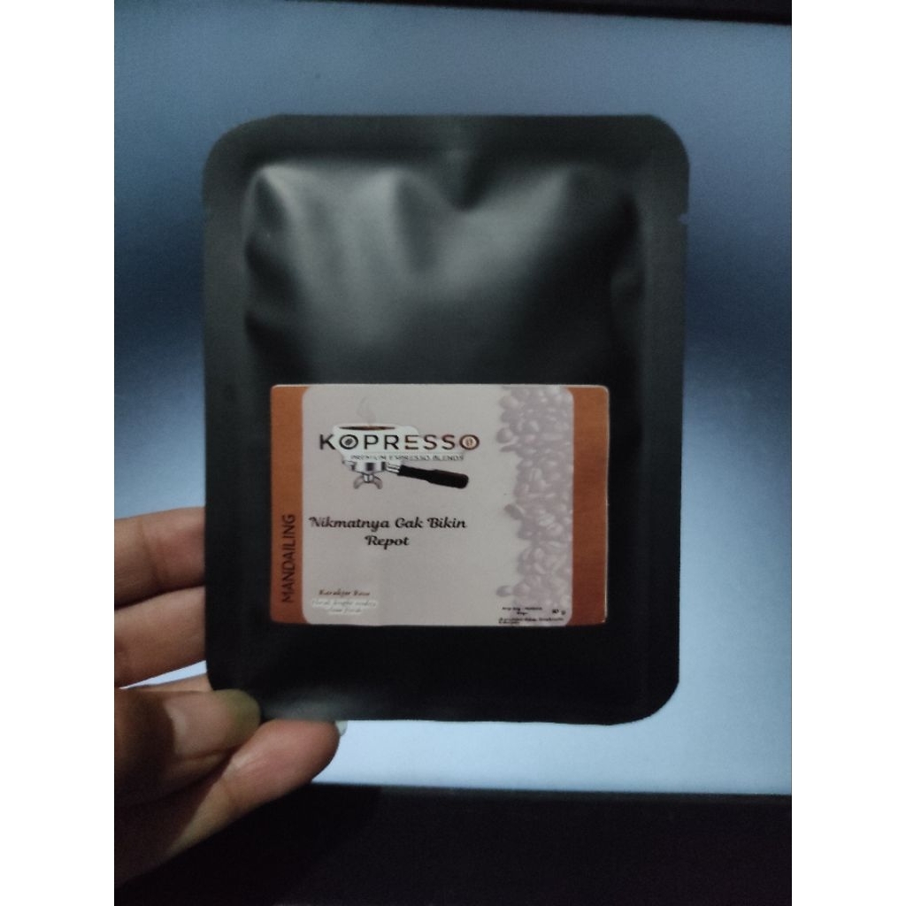 

Kopresso - Kopi Drip Bag Mandhailing Arabica Gayo Premium | Praktis Secepat Barista