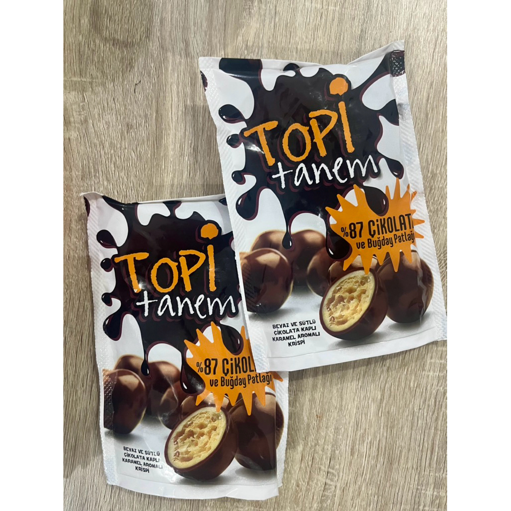 

COKLAT ISIAN KARAMEL DAN RENYAH GANDUM READY STOK TOPI TANEM TURKI