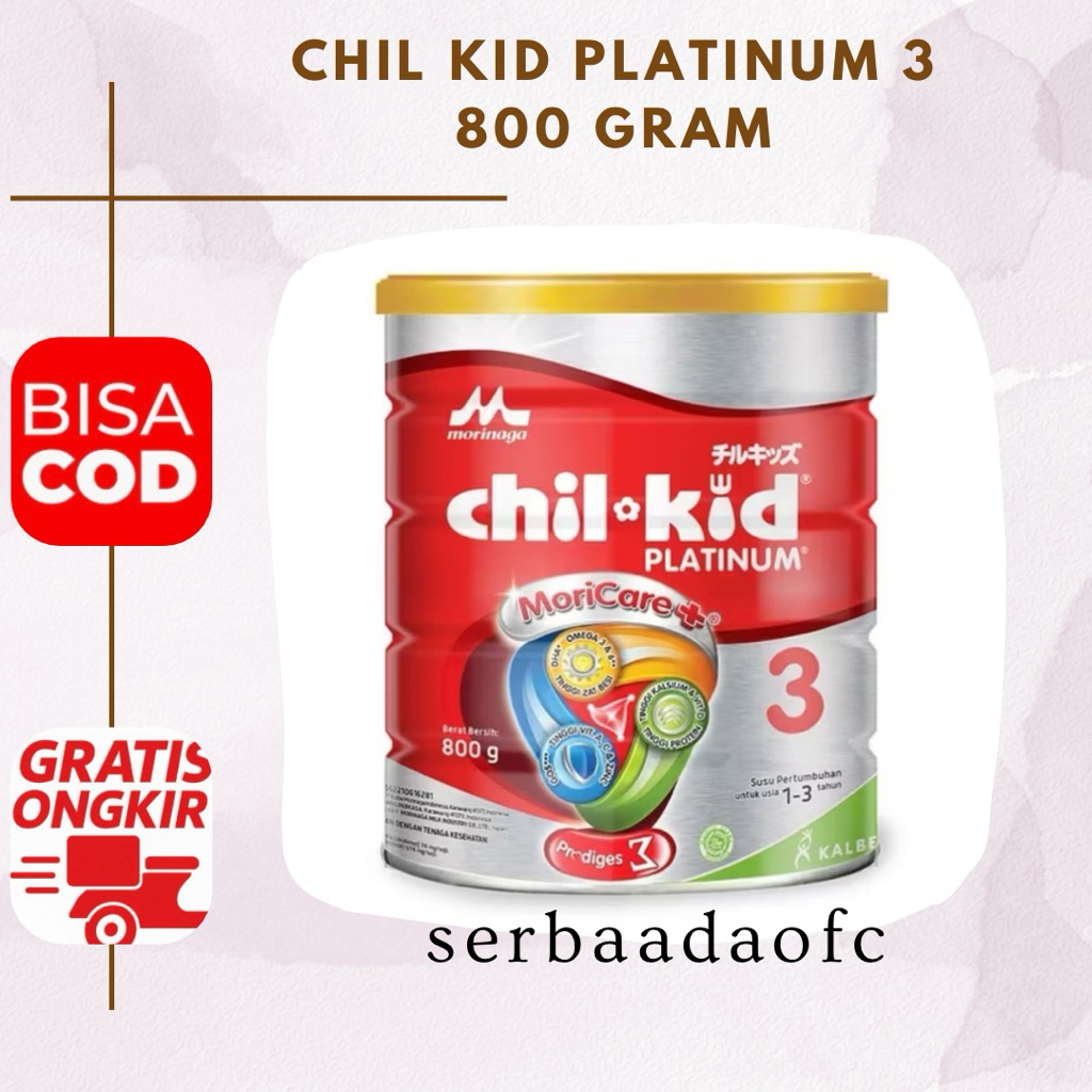 

Susu Chil Kid/Chilkid Platinum 800 gr (Susu Anak Tahap 3 usia 1-3 tahun) (BISA COD)