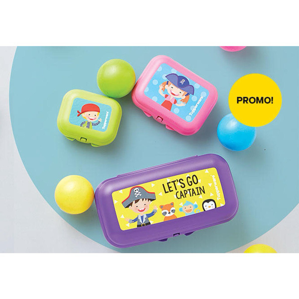 1 Set Captain oyster tupperware - wadah bekal, tempat camilan dll