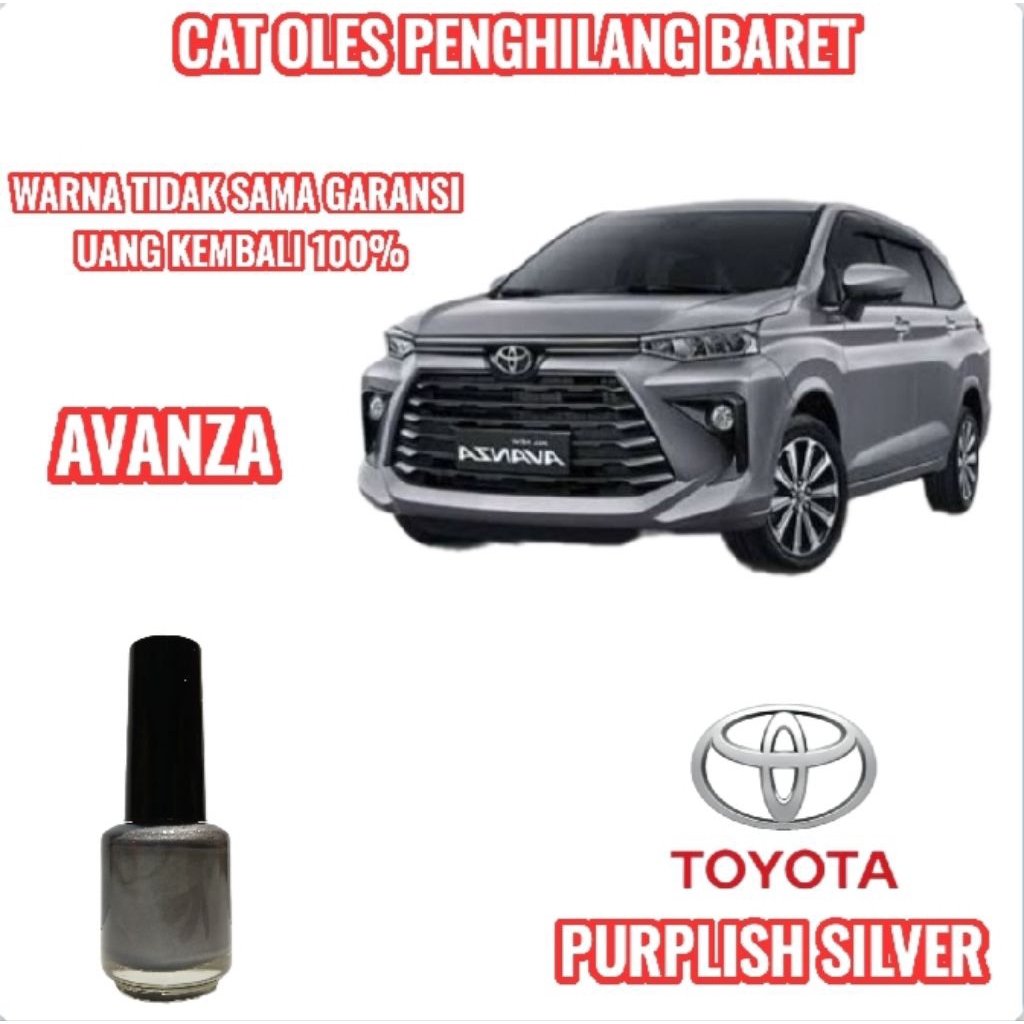 CAT OLES PENGHILANG BARET MOBIL TOYOTA AVANZA NEW PURPLISH SILVER TERMURAH
