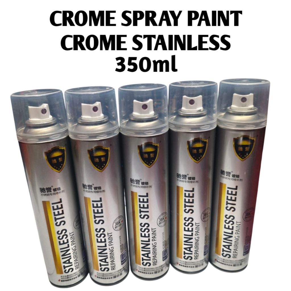 CAT SEMPROT CROME 350ML/CROME SPRAY PAINT/KROM STAINLESS ANTI KARAT