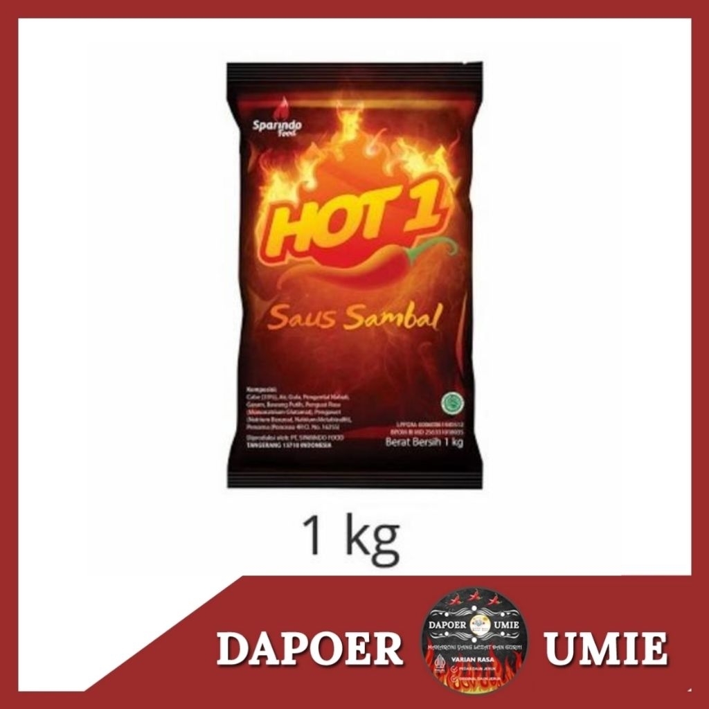 

HOT 1 Saus Sambal 1 kg