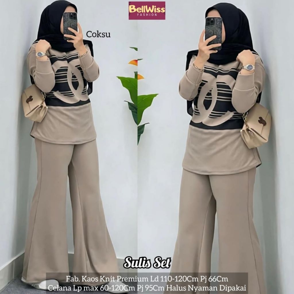 Setelan rajut terbary sulis set/setelan wanita dewasa/onida set