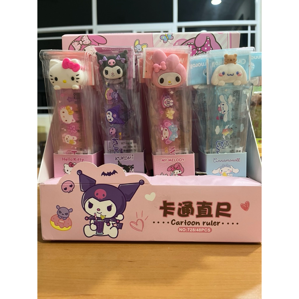 

penggaris hello kitty my melody kuromi cinnamoroll ruler 15 cm