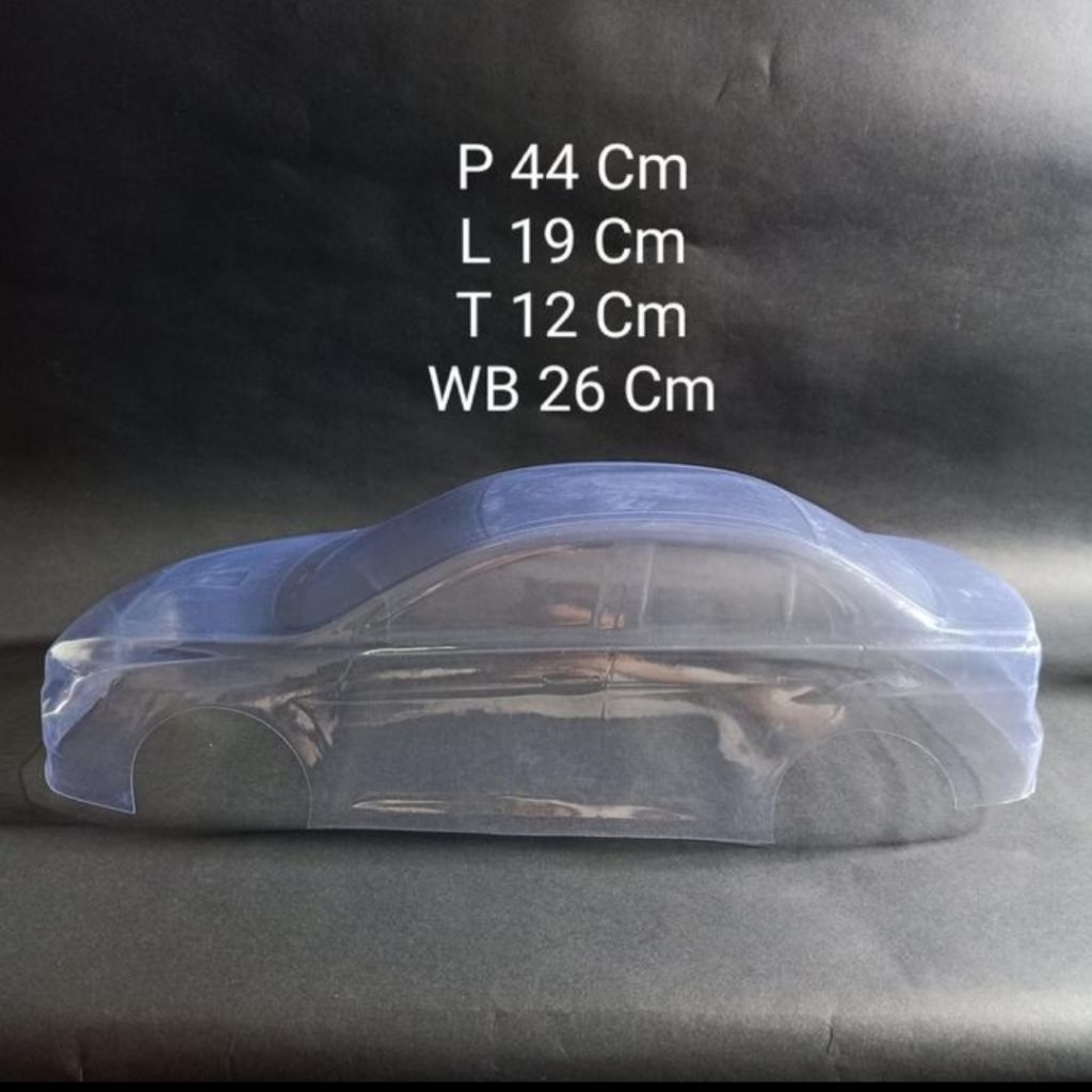 Body clear RC 1/10 sedan Lancer evo X